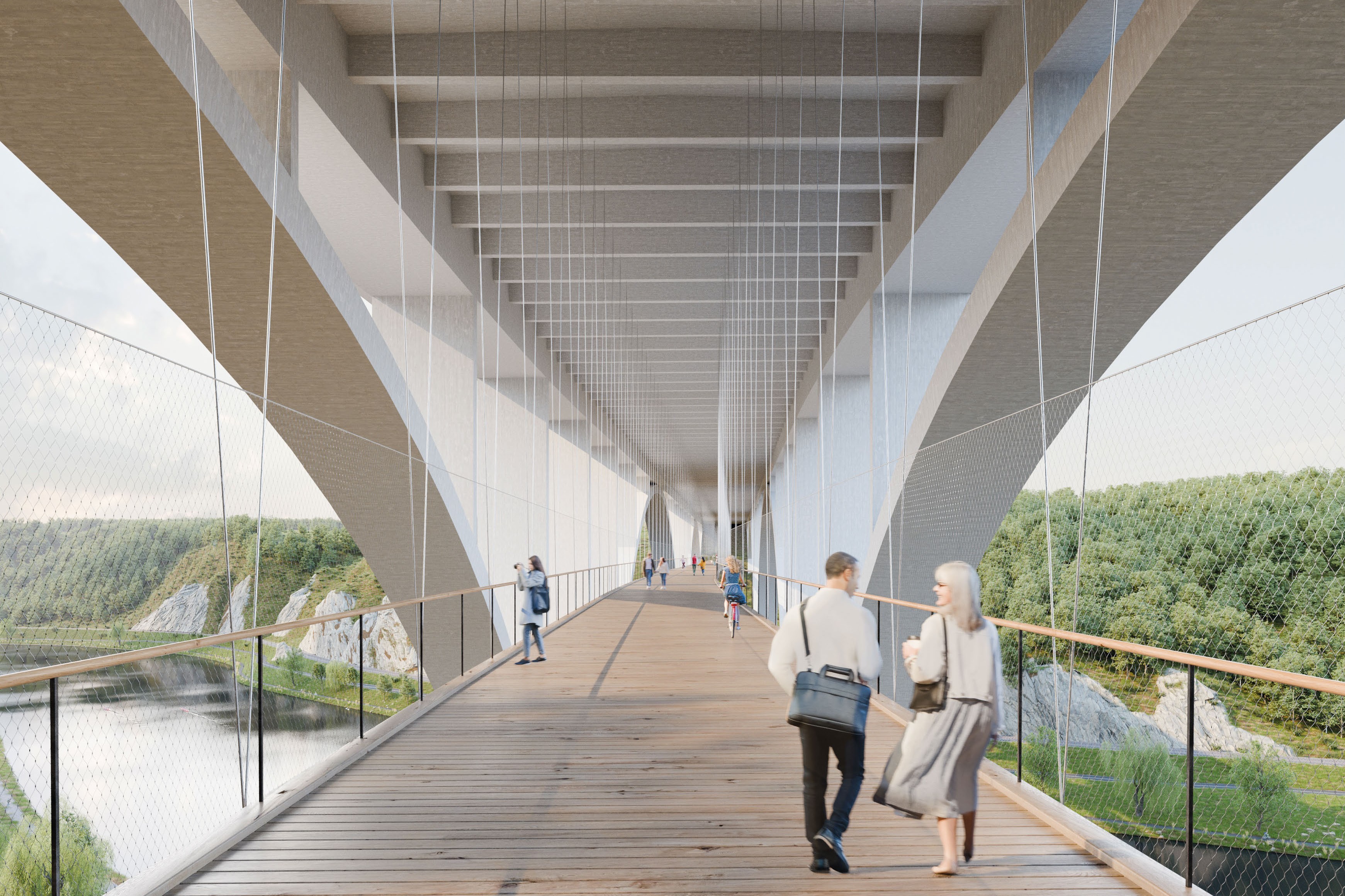 Most přes Vltavu - Návrh - 1 Most přes Vltavu - Návrh - 1