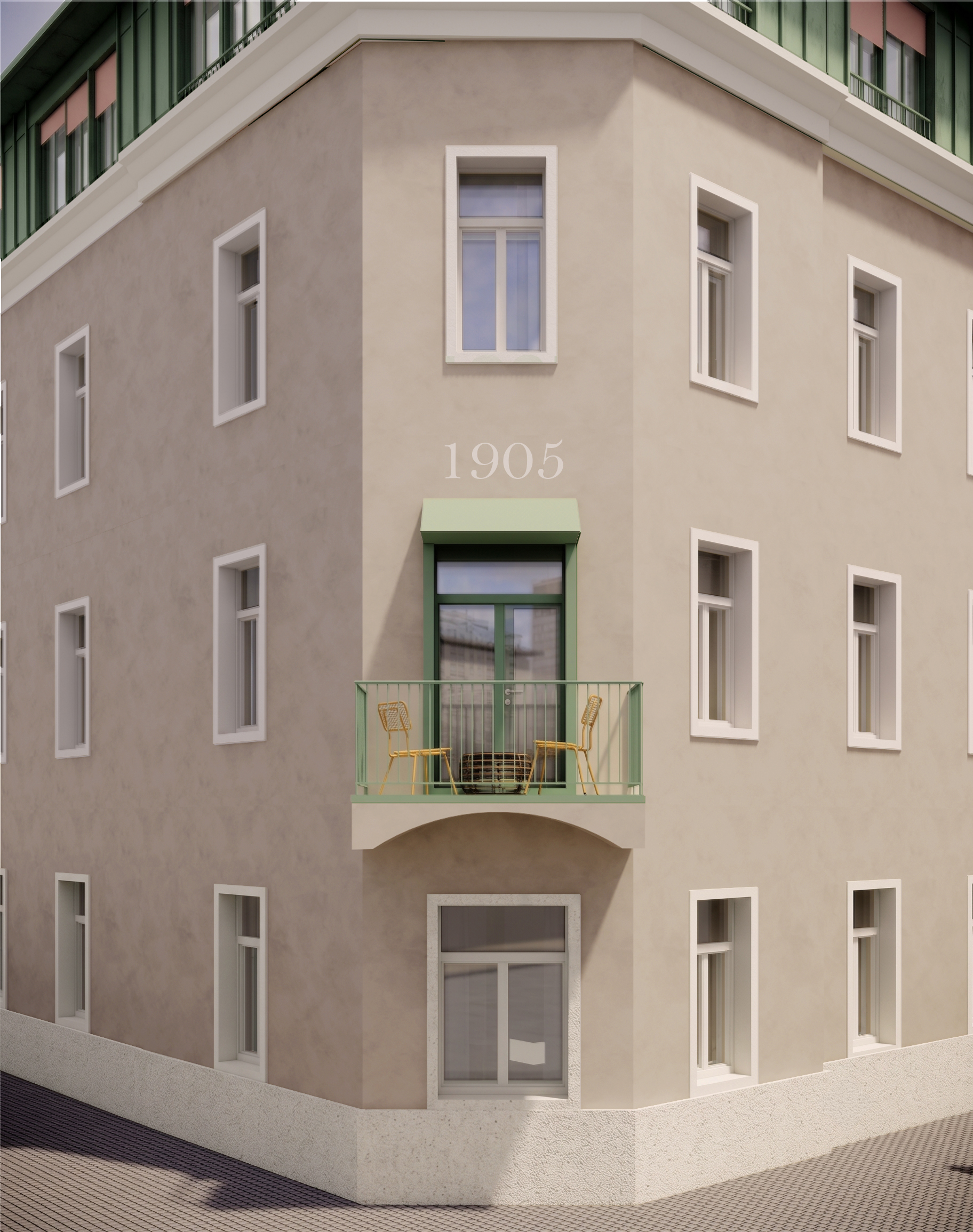 Bytový dům Kolmá - rekonstrukce a nástvaba - Návrh - 3