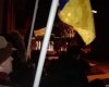 Ukrainos palaikymo akcija prie Ukrainos ambasados Vilniuje 2016 m. sausio 4 d. | Alkas.lt, T. Baranausko nuotr.