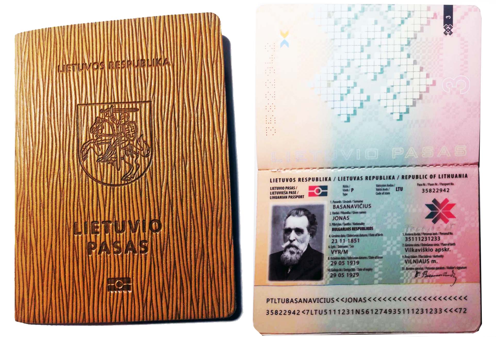 Lietuvio paso pavyzdys | Alkas.lt nuotr.