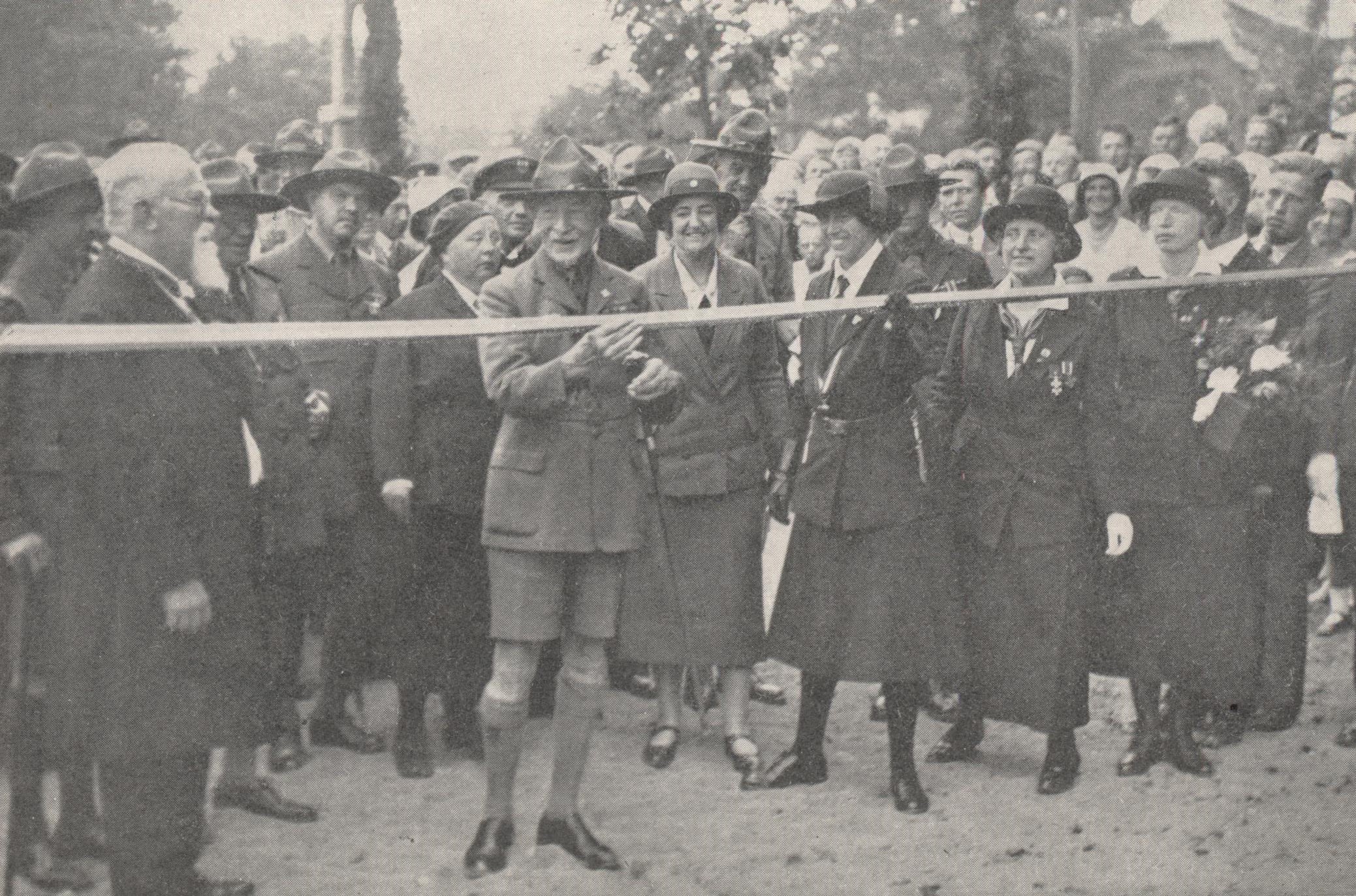 R. Baden Povelis atidaro savo vardo gatvę Palanga. 1933 08 17 | Rengėjų nuotr.