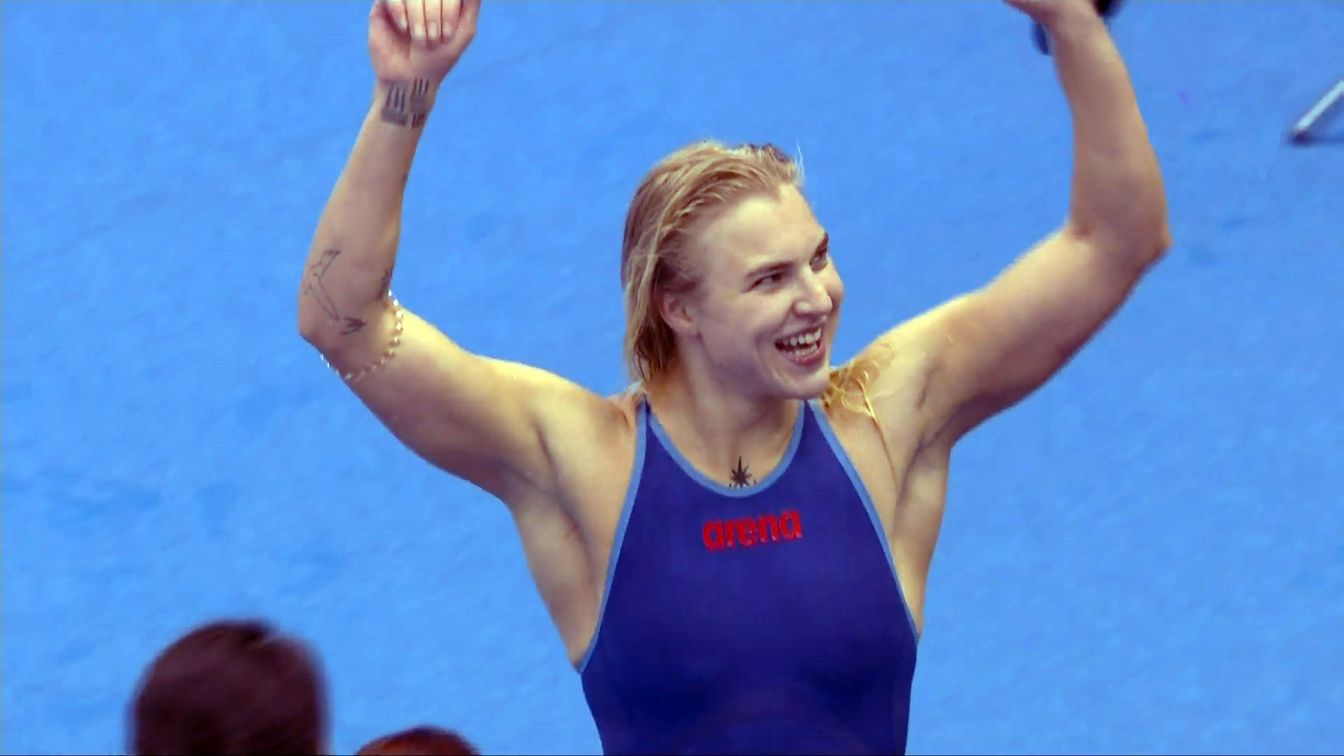 2023-07-25 d. Rūta Meilutytė vėl tapo 100 m krūtine plaukimo pasaulio čempione! | Alkas.lt nuotr.