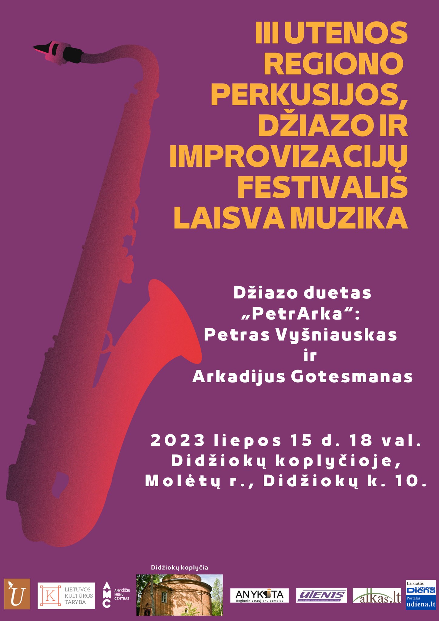Utenos regiono Perkusijos ir Džiazo festivalis | rengėjų nuotr.
