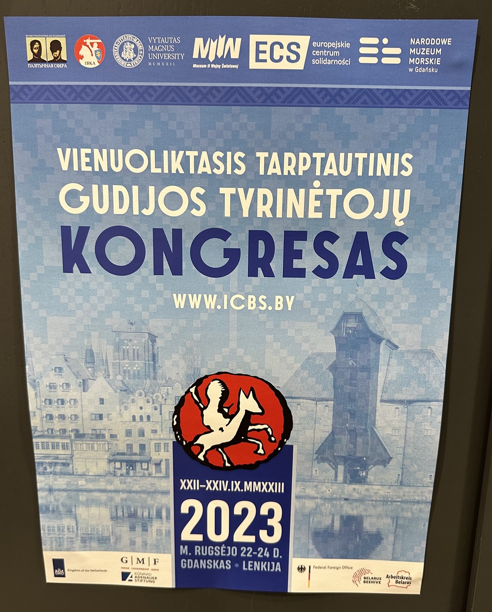 XI tarptautinis Gudijos tyrinėtojų kongresas Gdanske | LGGRTC nuotr.
