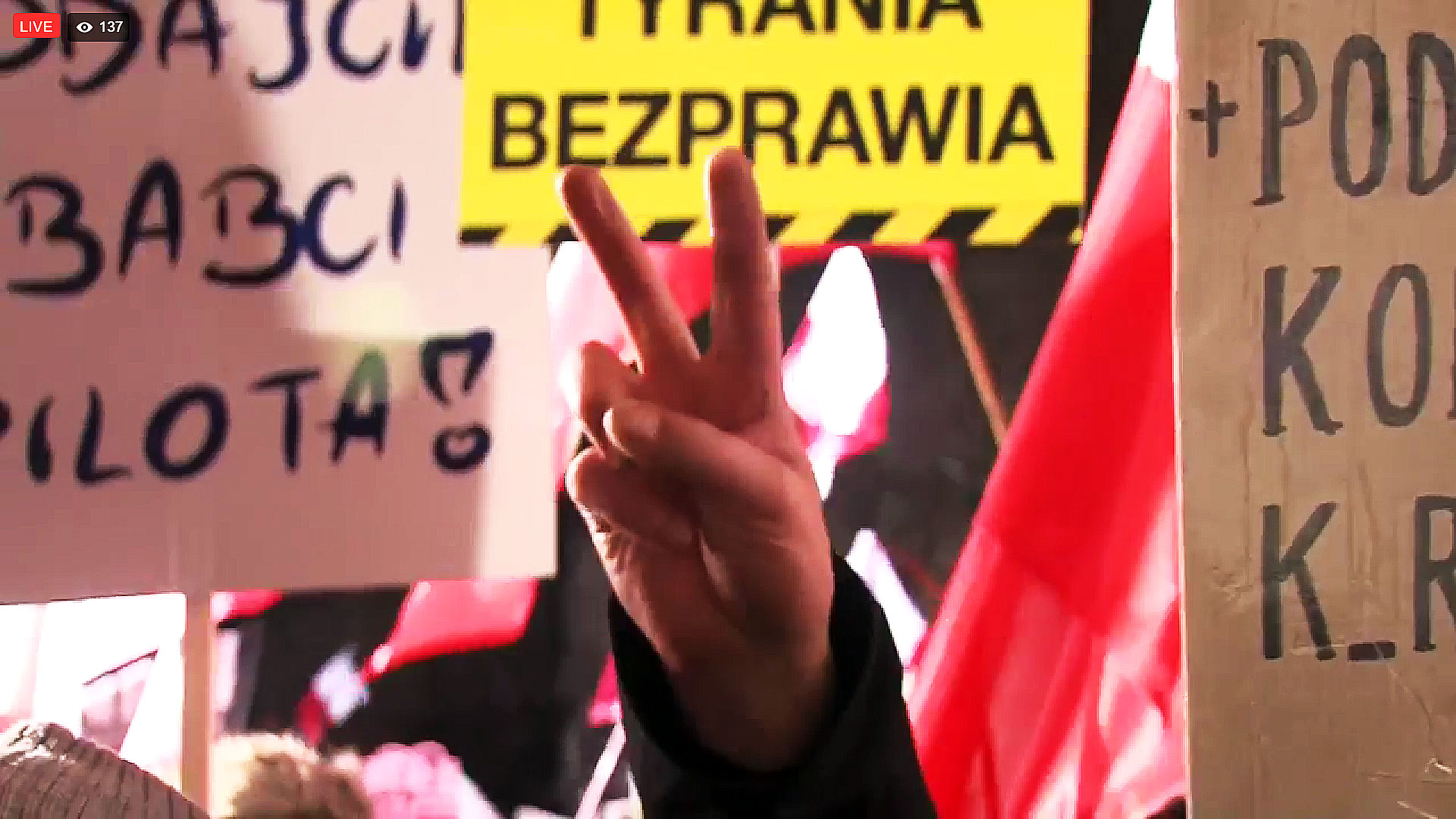 „Laisvų lenkų protestas“ 2024-01-11 | Alkas.lt nuotr.