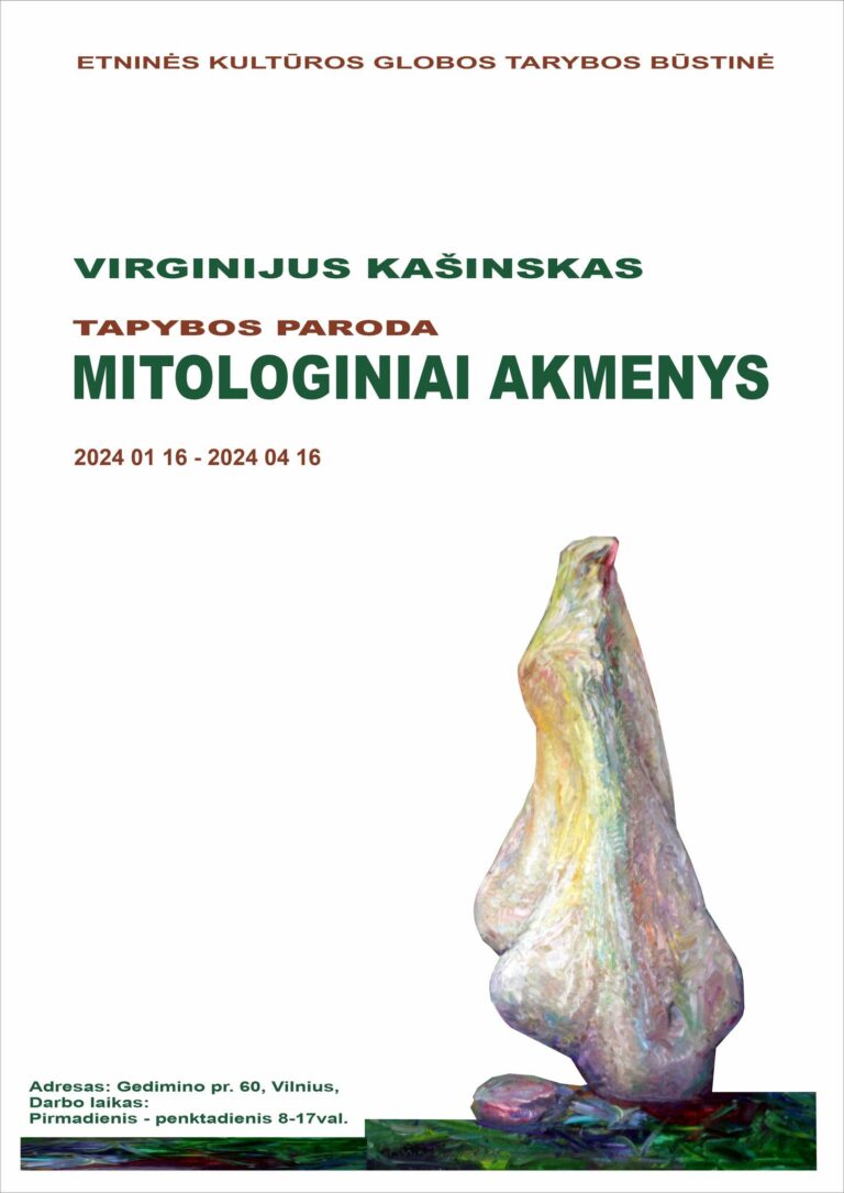V.Kašinsko paroda „Mitologiniai akmenys" | rengėjų nuotr.