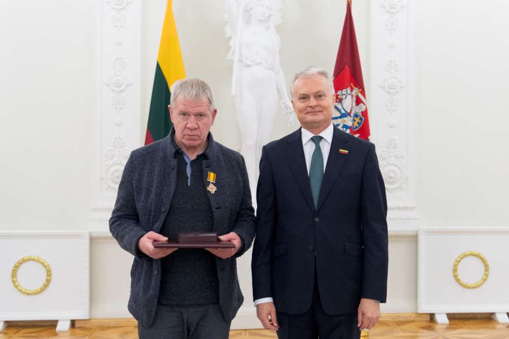 Prezidentas įteikė Valstybės apdovanojimus: Juozas Erlickas ir Gitanas Nausėda | Lietuvos Respublikos Prezidento kanceliarija, R. Dačkaus nuotr.