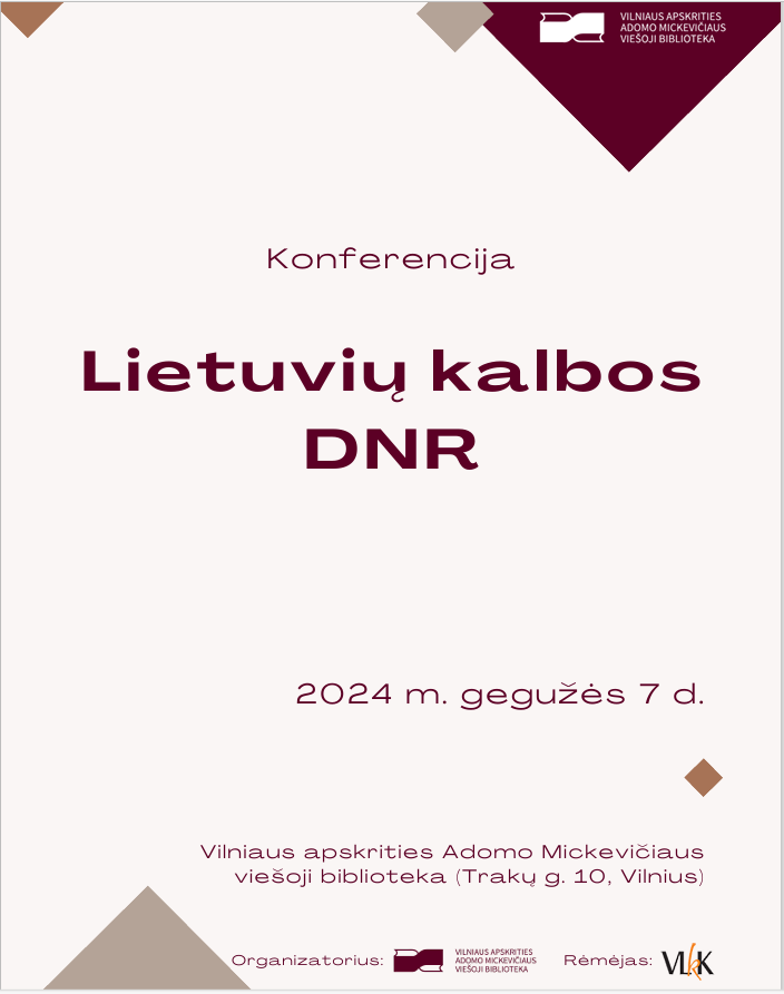 Gegužės 7-ąją rengiama konferencija „Lietuvių kalbos DNR“ | vlkk.lt nuotr.