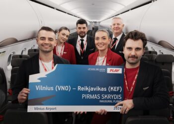 Vilniaus oro uoste prasidėjo nauja oro bendrovė: „PLAY airlines“ sujungė Vilnių ir Reikjaviką | J. Auškelio nuotr.