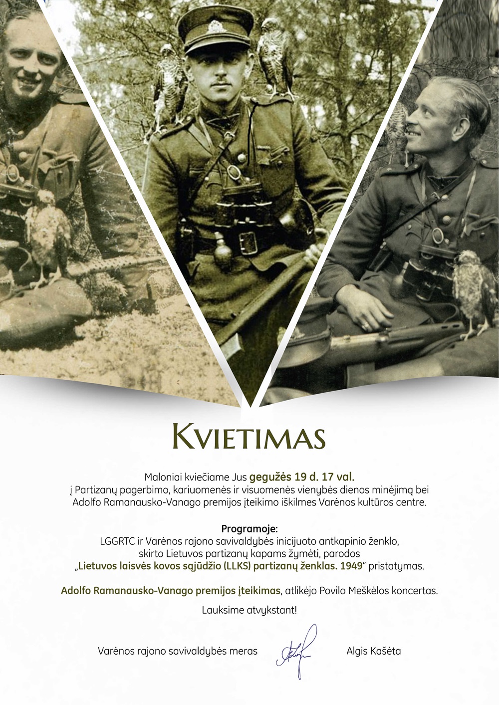 Varėnoje bus pristatytas partizanų atminimui skirtas antkapinis ženklas | genocid.lt nuotr.