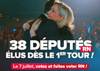 Prancūzijos pirmąjį parlamento rinkimų ratą laimėjo Nacionalinis susivienijimas |facebook.com/RassemblementNational nuotr.