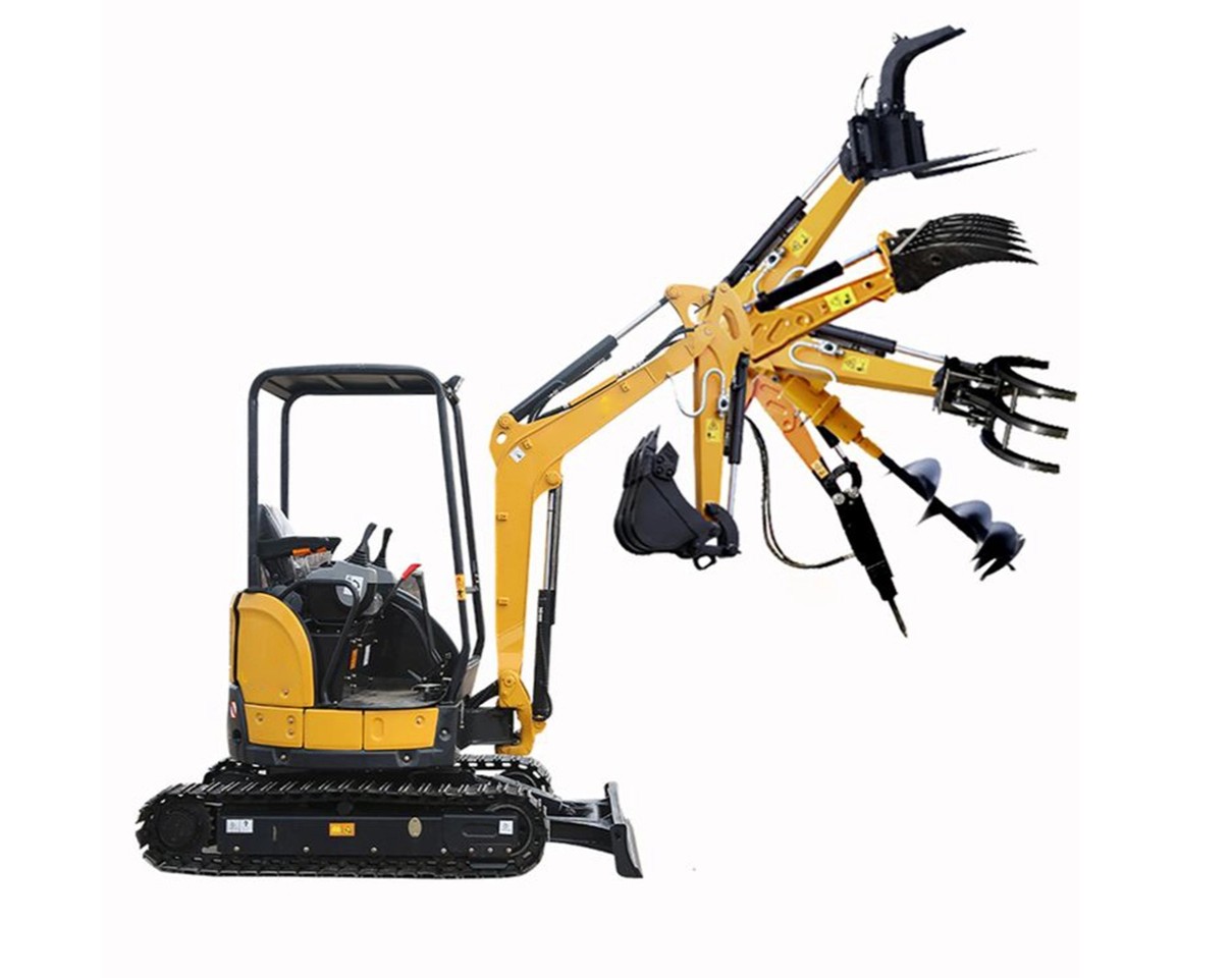 Eigth Kinds of Attachments for 1 ton mini Excavator (Image)