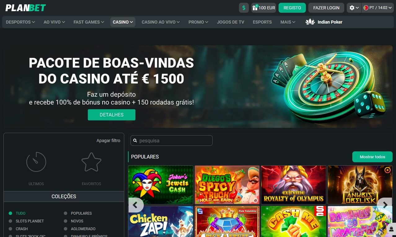 Planbet Bookmaker Review Online Casino PT