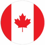 kanada flagge rund