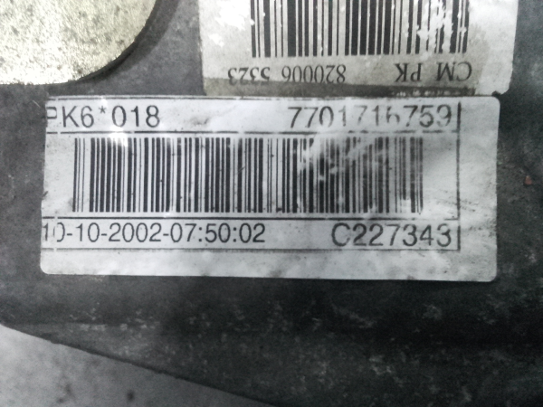 Caixa de velocidades manual RENAULT Laguna II Break (KG0/1_) Imagem-1