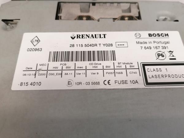 Rádio / auto-rádio RENAULT Megane III Grandtour (KZ0/1) Imagem-1