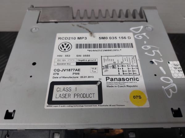 Rádio / auto-rádio VOLKSWAGEN Polo (6R, 6C) Imagem-3