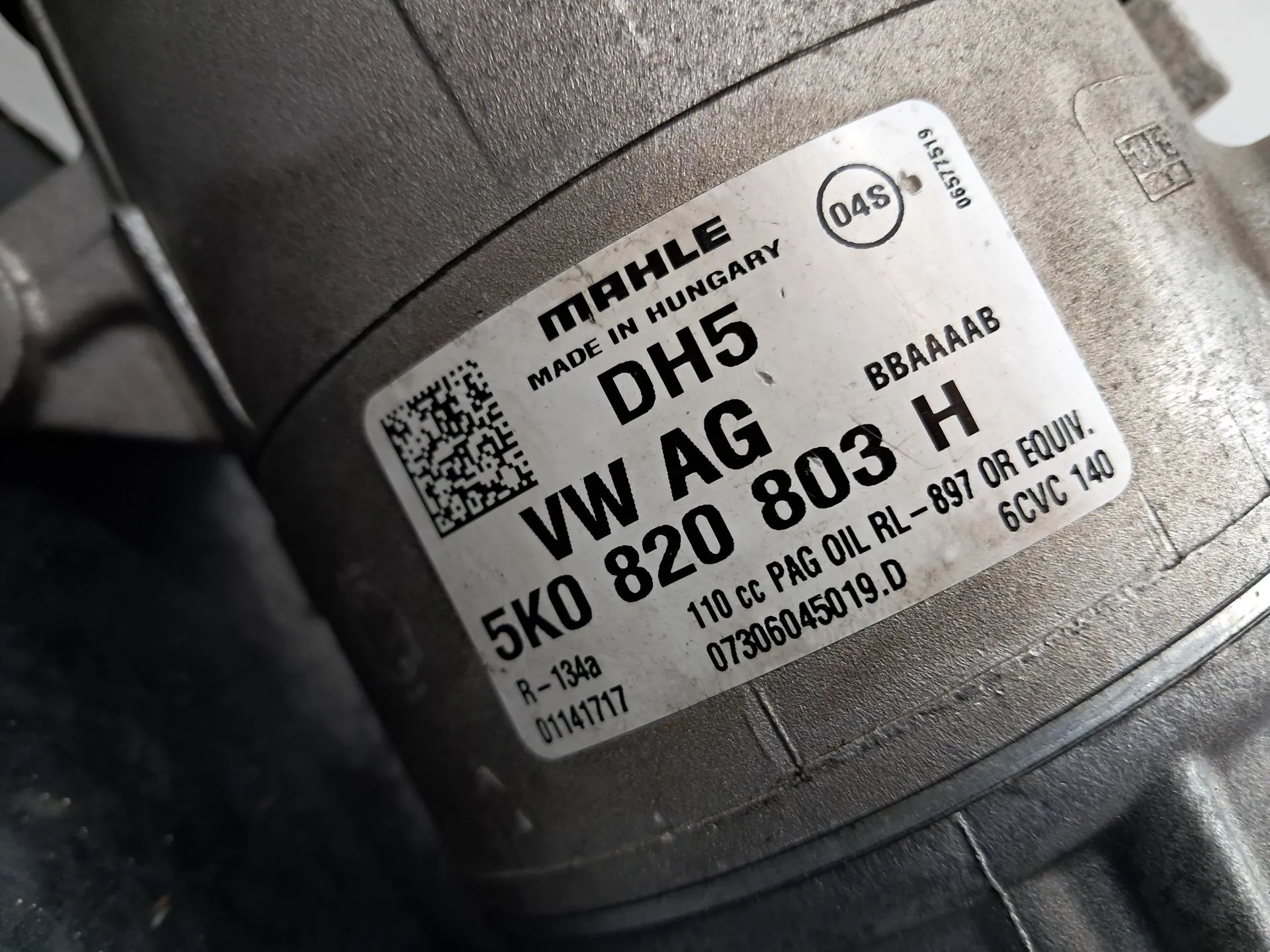 AC compressor VOLKSWAGEN Golf VI (5K1) Imagem-2