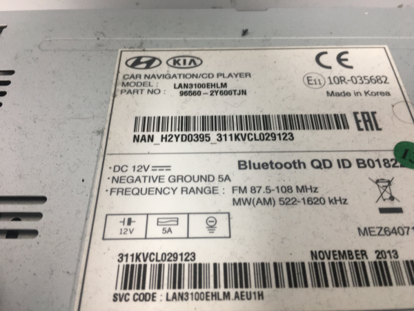 Rádio / auto-rádio HYUNDAI ix35 (LM, EL, ELH) Imagem-2