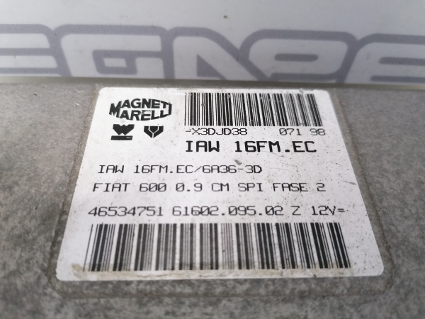 Centralita motor / ECU FIAT Seicento / 600 (187_) Imagem-1
