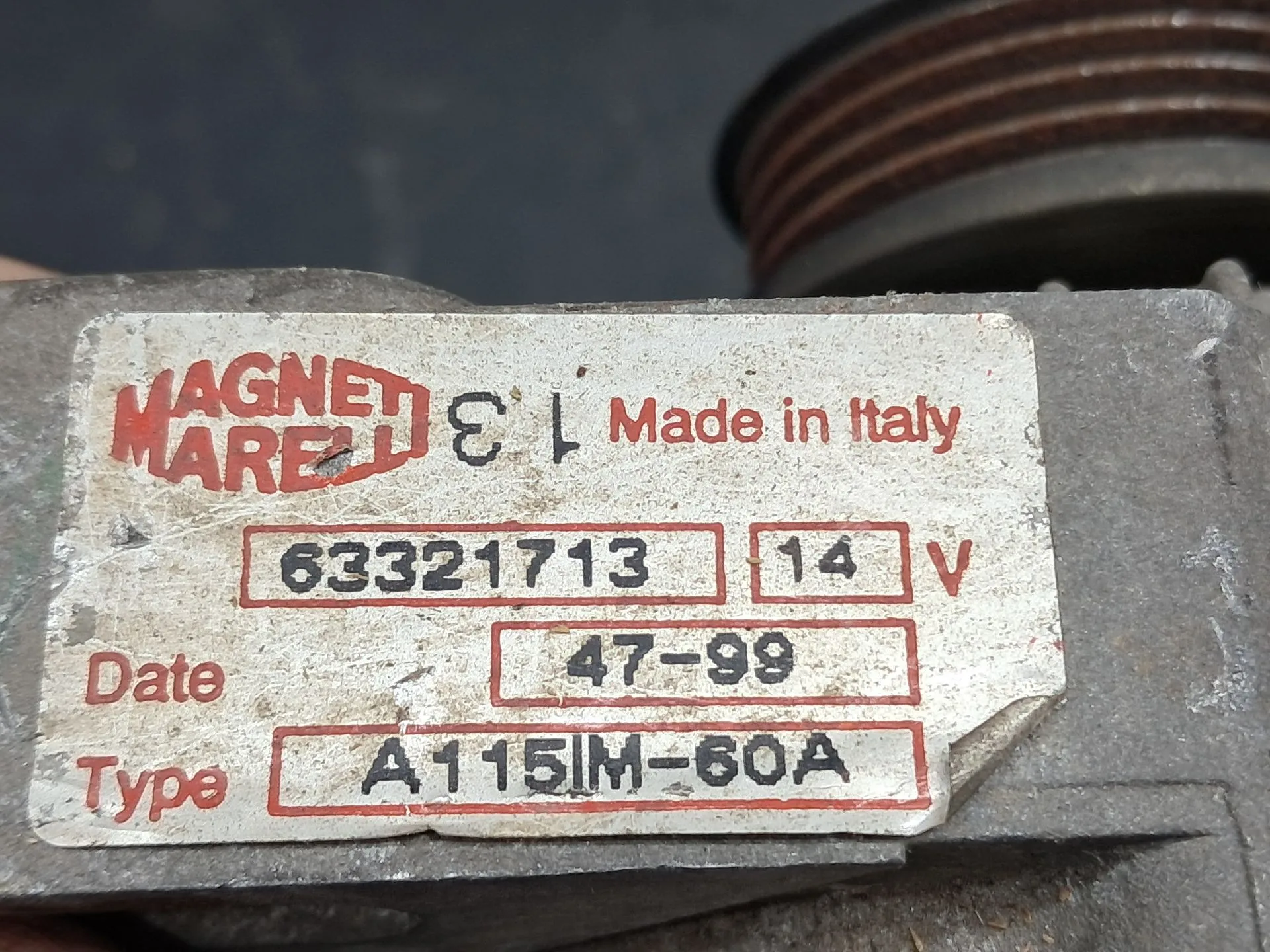 Alternador FIAT Punto (188_) Imagem-7