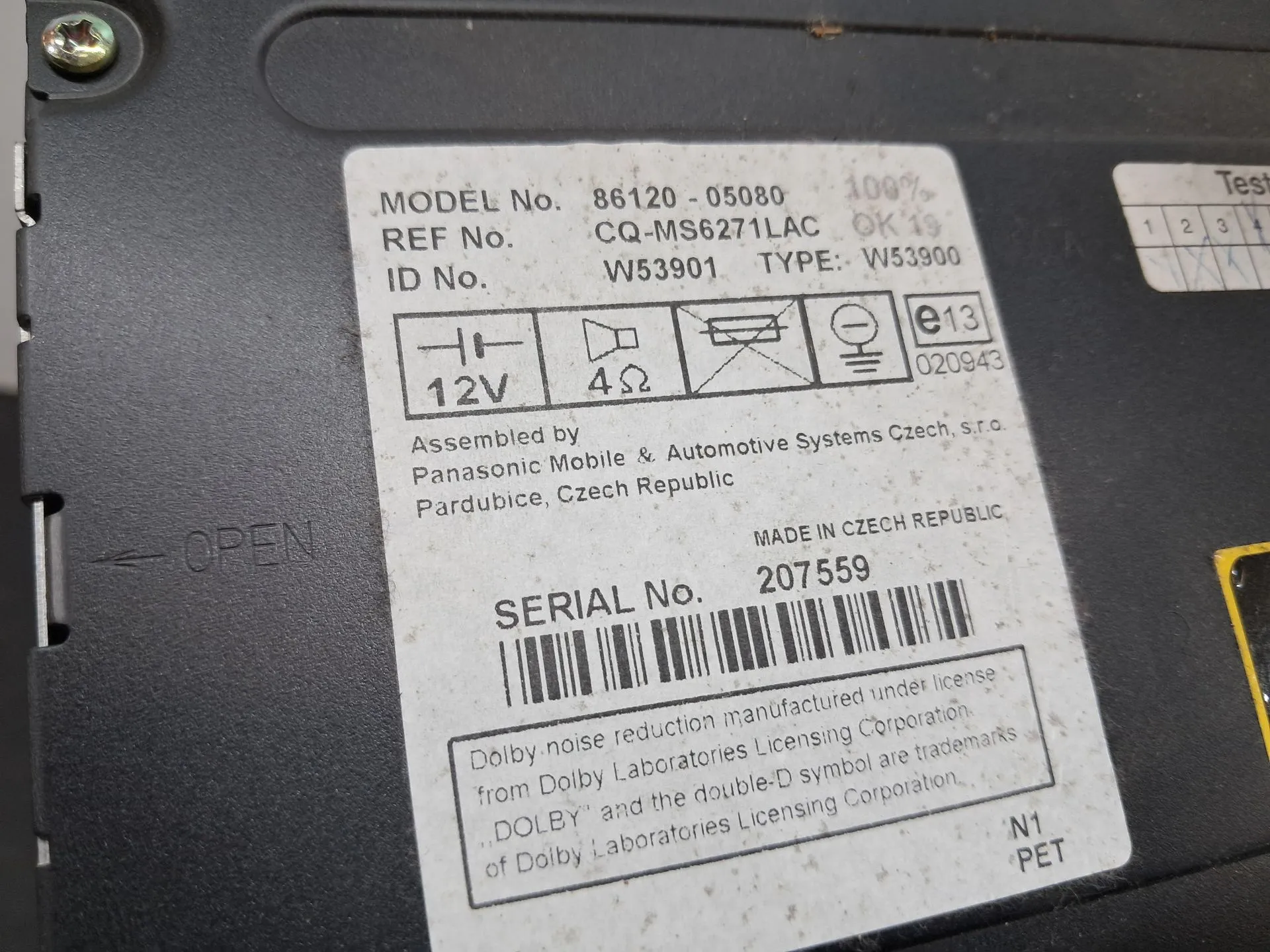 Rádio / auto-rádio TOYOTA Avensis Liftback (_T25_) Imagem-5