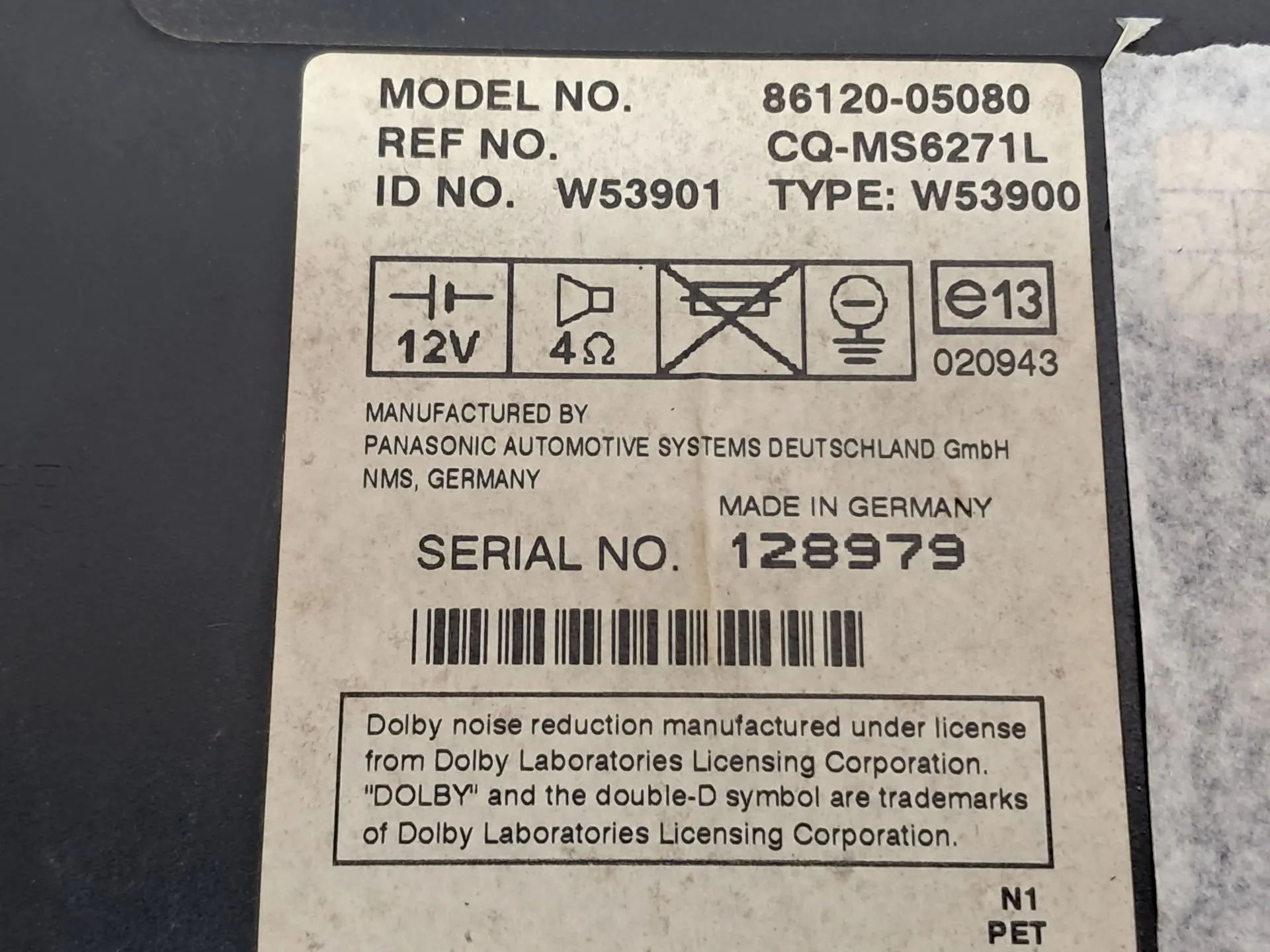 Rádio / auto-rádio TOYOTA Avensis Liftback (_T25_) Imagem-11