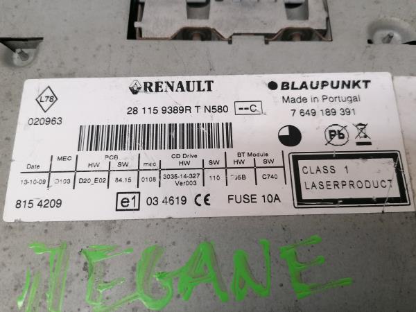 Rádio / auto-rádio RENAULT Megane III (BZ0_) Imagem-4
