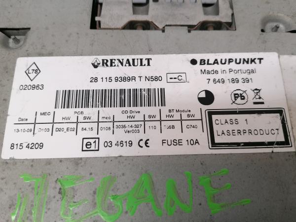 Car radio RENAULT Megane III (BZ0_) Imagem-3