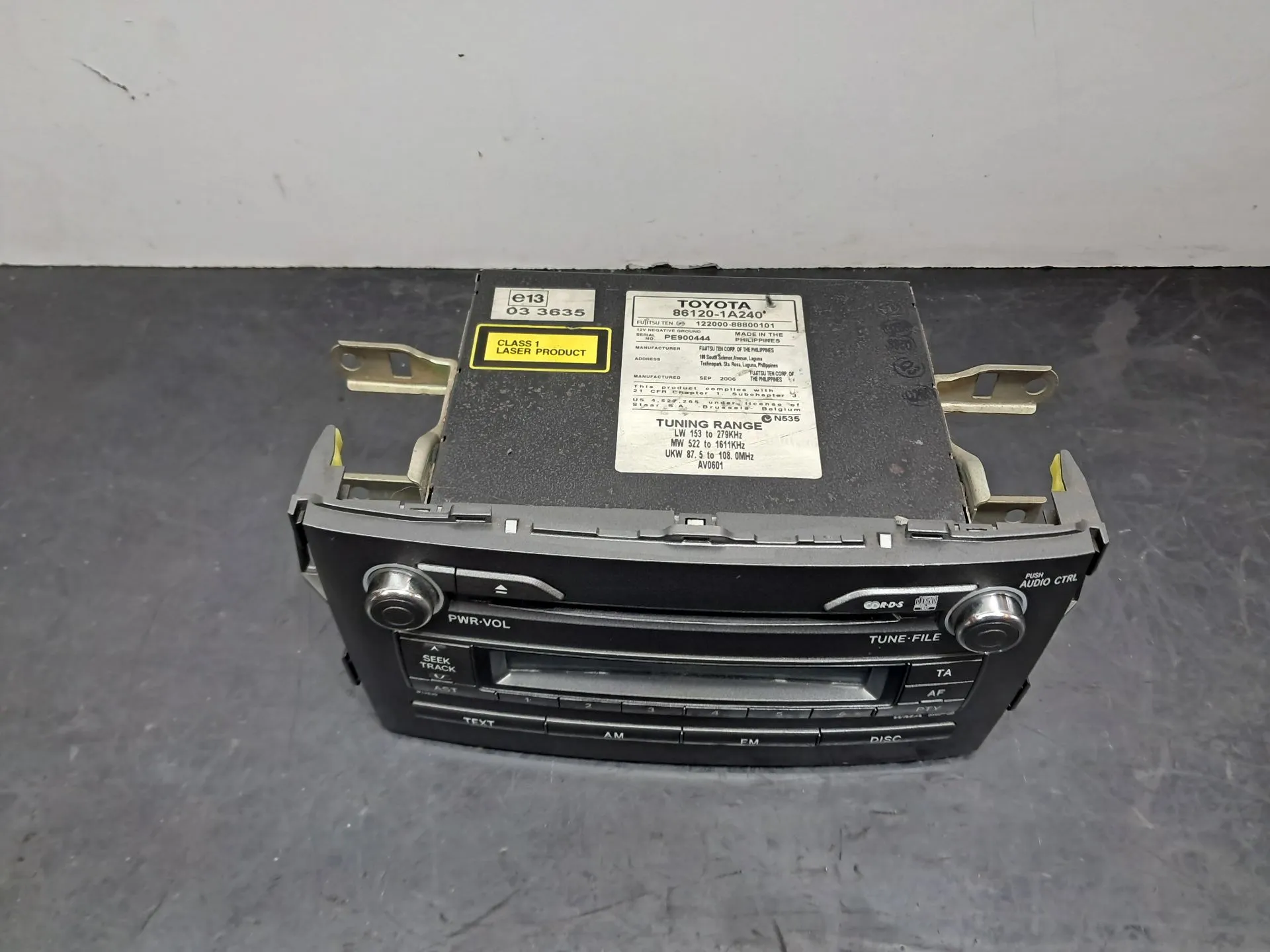 Rádio / auto-rádio TOYOTA Auris Hatchback (_E15_) Imagem-5