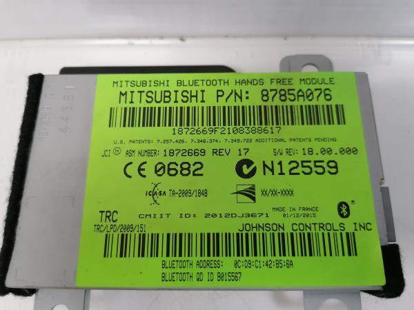 Modulo Bluetooth MITSUBISHI Outlander III (GG_W, GF_W, ZI) Imagem-1