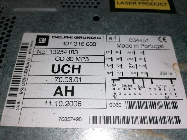 Autoradio OPEL Corsa D Imagem-2