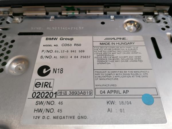 Rádio / auto-rádio MINI Mini (R50, R53) Imagem-5