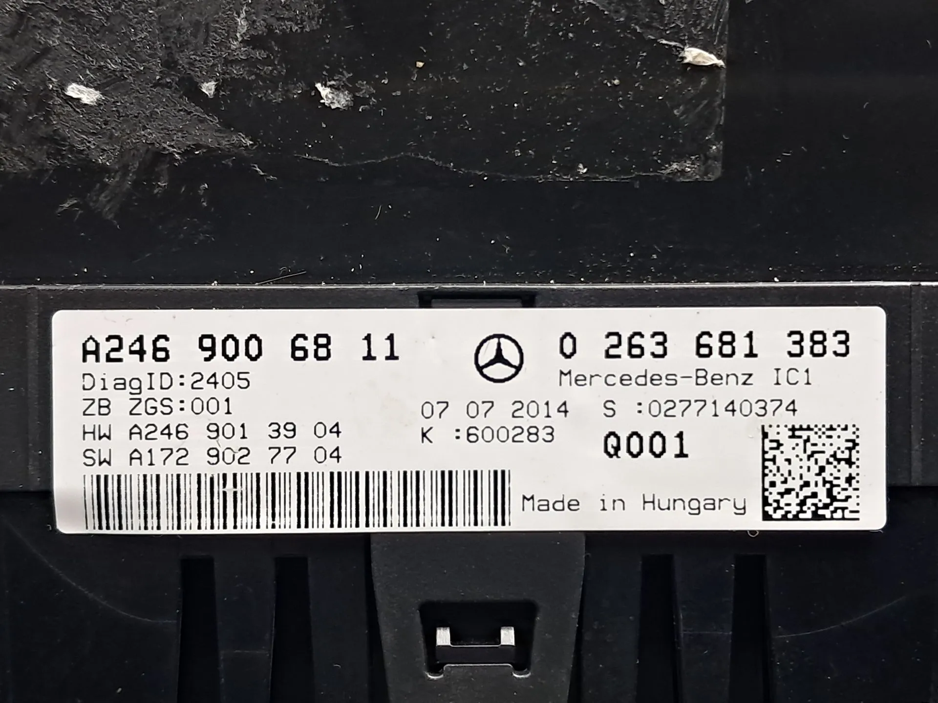 Instrument cluster MERCEDES-BENZ Classe B (W246, W242) Imagem-5