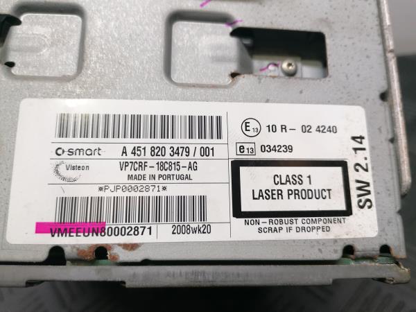 Rádio / auto-rádio SMART ForTwo Cabrio (451) Imagem-6