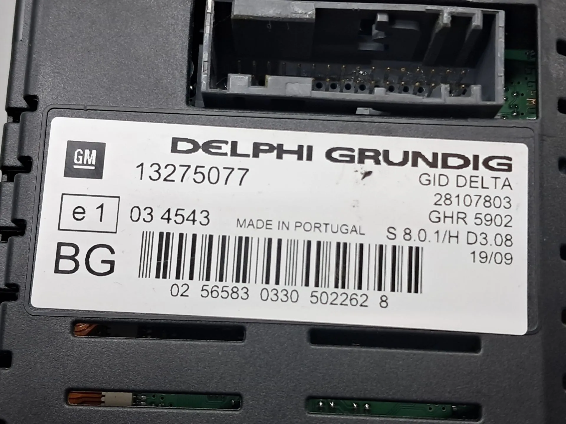 Display / ecrã de informações OPEL Zafira B (A05) Imagem-4