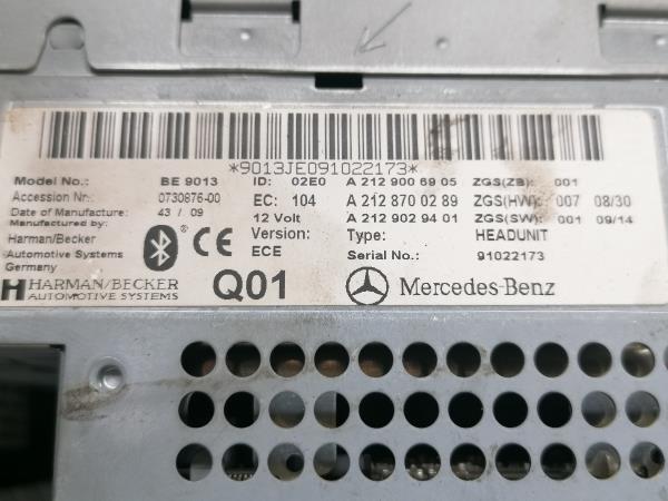 Rádio / auto-rádio MERCEDES-BENZ Classe E Coupé (C207) Imagem-8