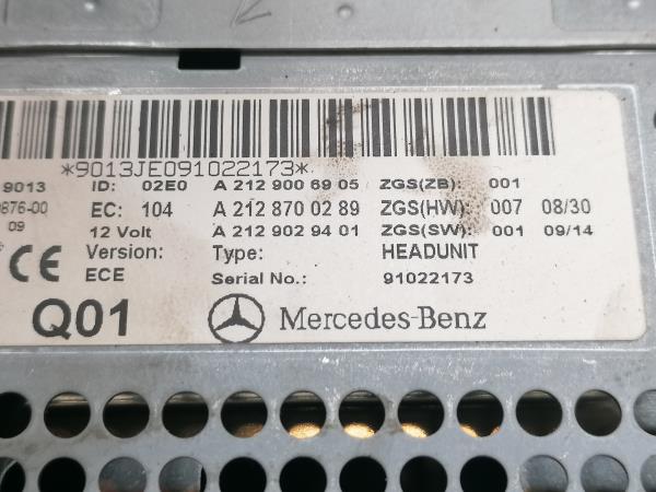 Rádio / auto-rádio MERCEDES-BENZ Classe E Coupé (C207) Imagem-9