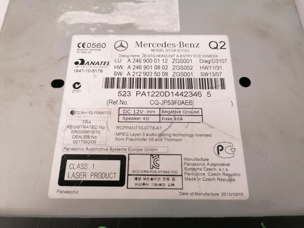 Rádio / auto-rádio MERCEDES-BENZ Classe A (W176) Imagem-4