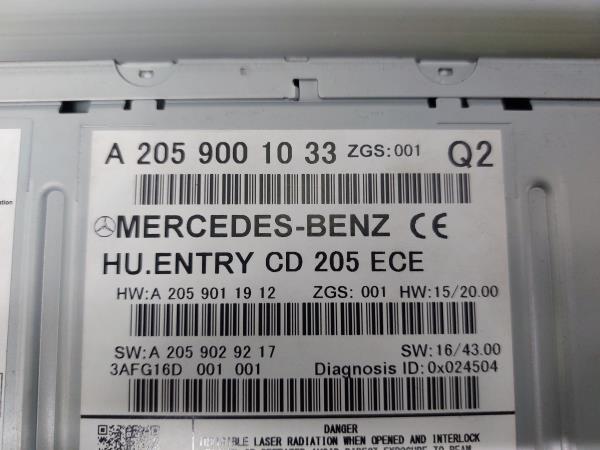 Rádio / auto-rádio MERCEDES-BENZ Classe C (W205) Imagem-1