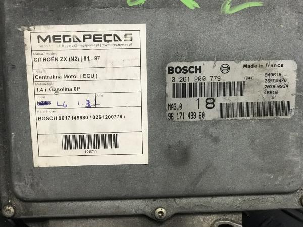 。 Engine control unit / ECU for CITROËN ZX (N2) (1991- 1999) |Megapeças