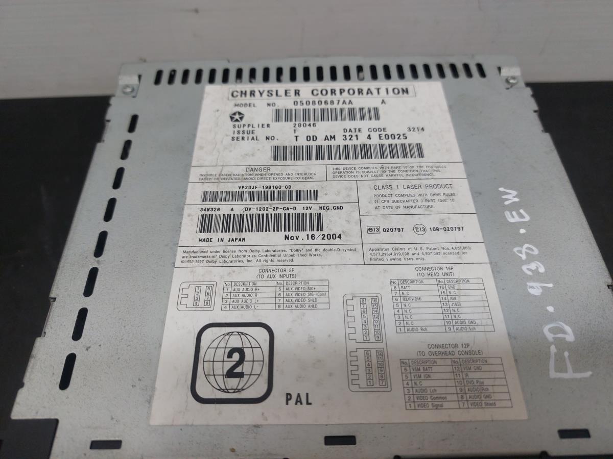 GPS Navigation Control Unit Module CHRYSLER Voyager IV (RG, RS) Imagem-1