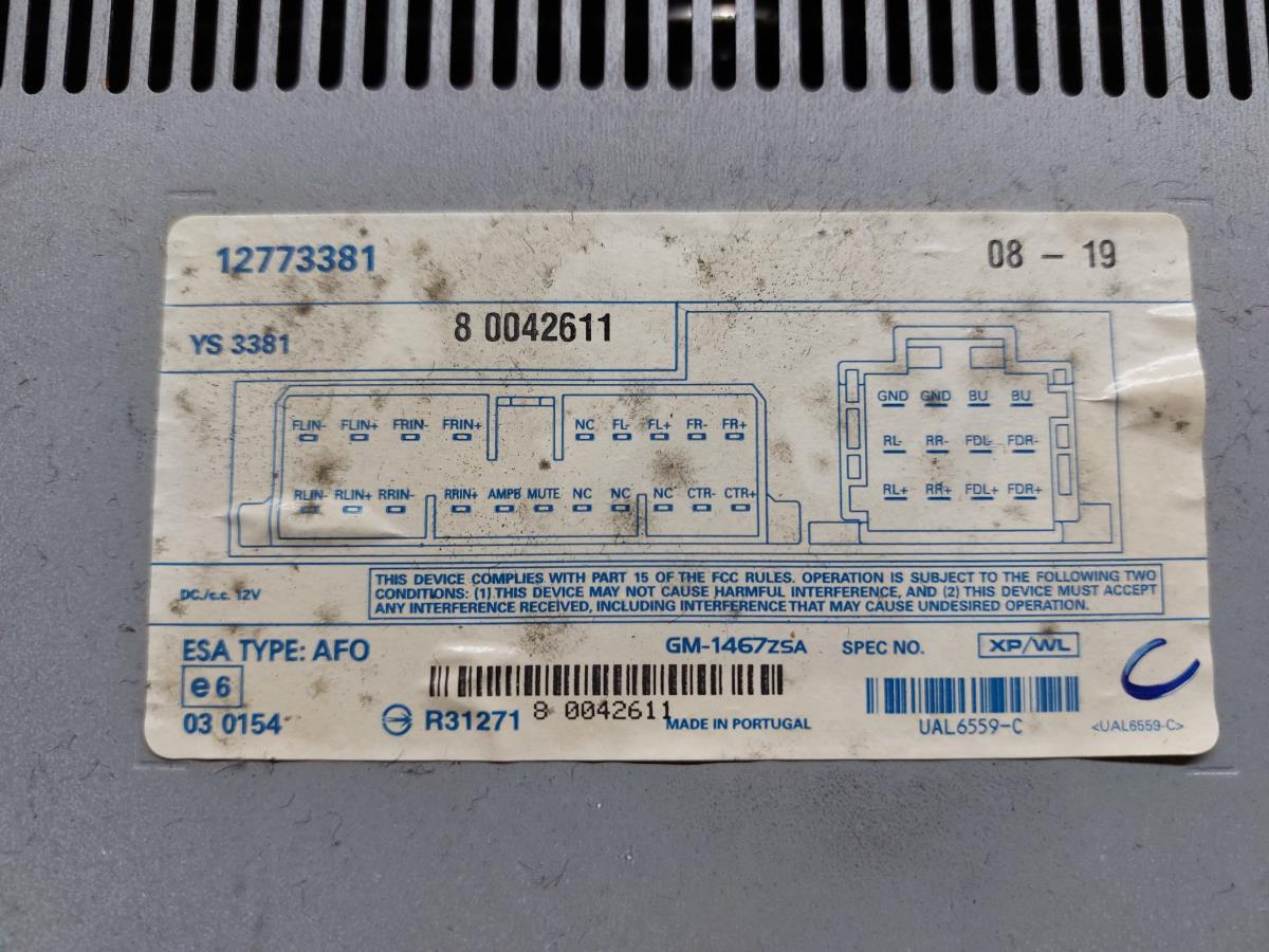 Amplificador de colunas SAAB 9-3 Station Wagon (YS3F) Imagem-1