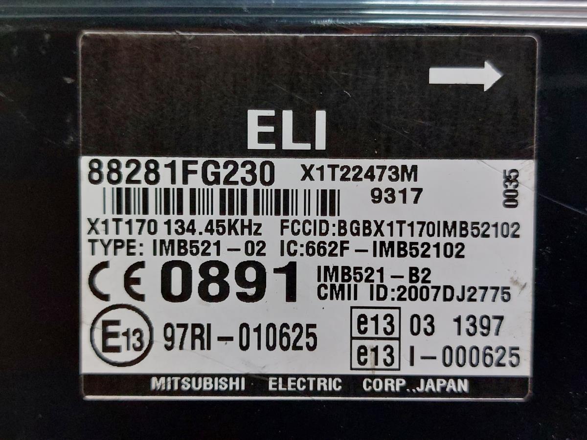 Módulo genérico SUBARU Impreza Hatchback (GR, GH, G3) Imagem-1
