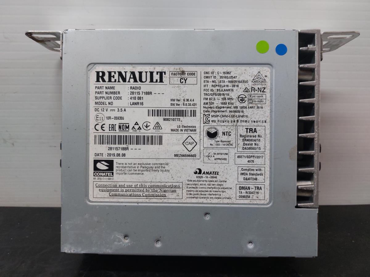 Rádio / auto-rádio RENAULT Scénic IV (J9_)