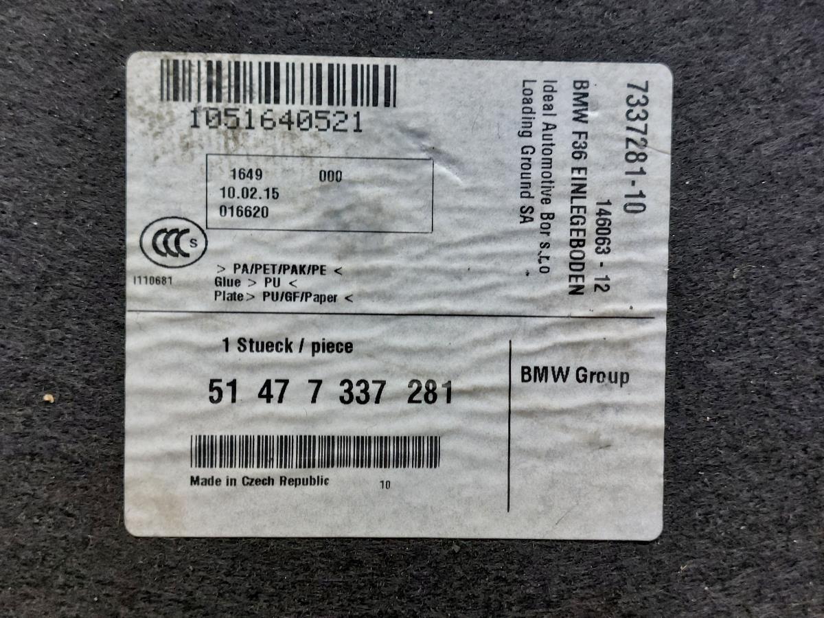 Chapeleira / tampo da mala BMW 4 Gran Coupe (F36) Imagem-9