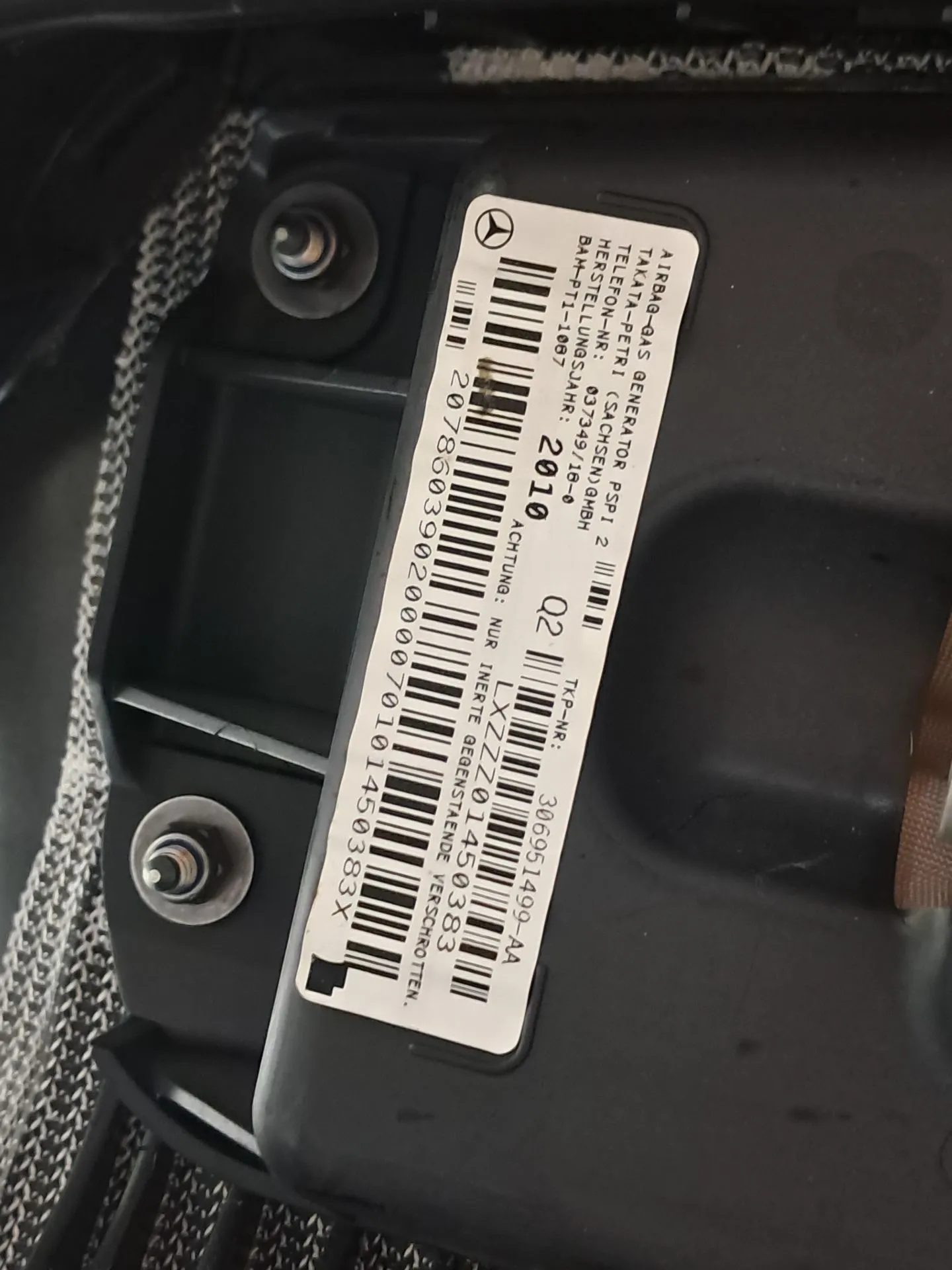 Kit de airbags MERCEDES-BENZ Classe E Cabriolet (A207) Imagem-10