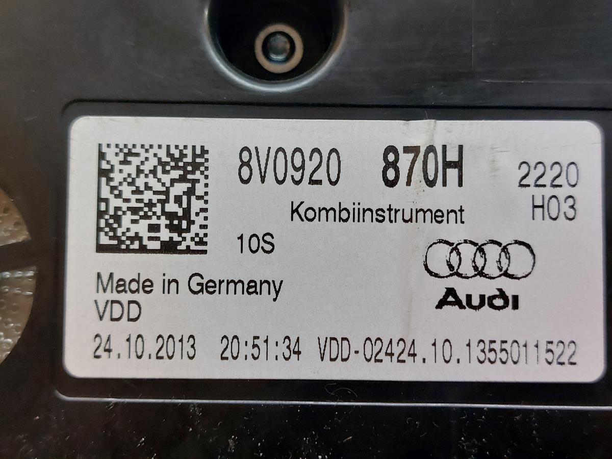 Quadrante / Cuadro de instrumentos AUDI A3 Sportback (8VA, 8VF) Imagem-5