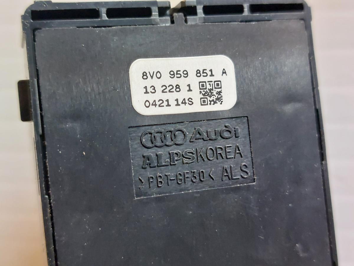 Mando / interruptor elevalunas delantero izquierdo AUDI A3 Sportback (8VA, 8VF) Imagem-3