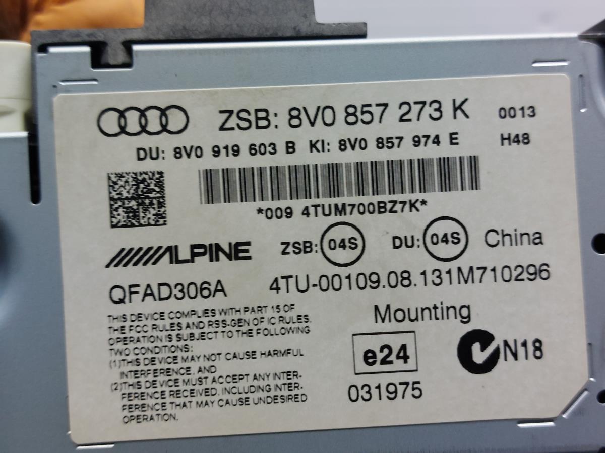 Écran de Navigation AUDI A3 Sportback (8VA, 8VF) Imagem-5